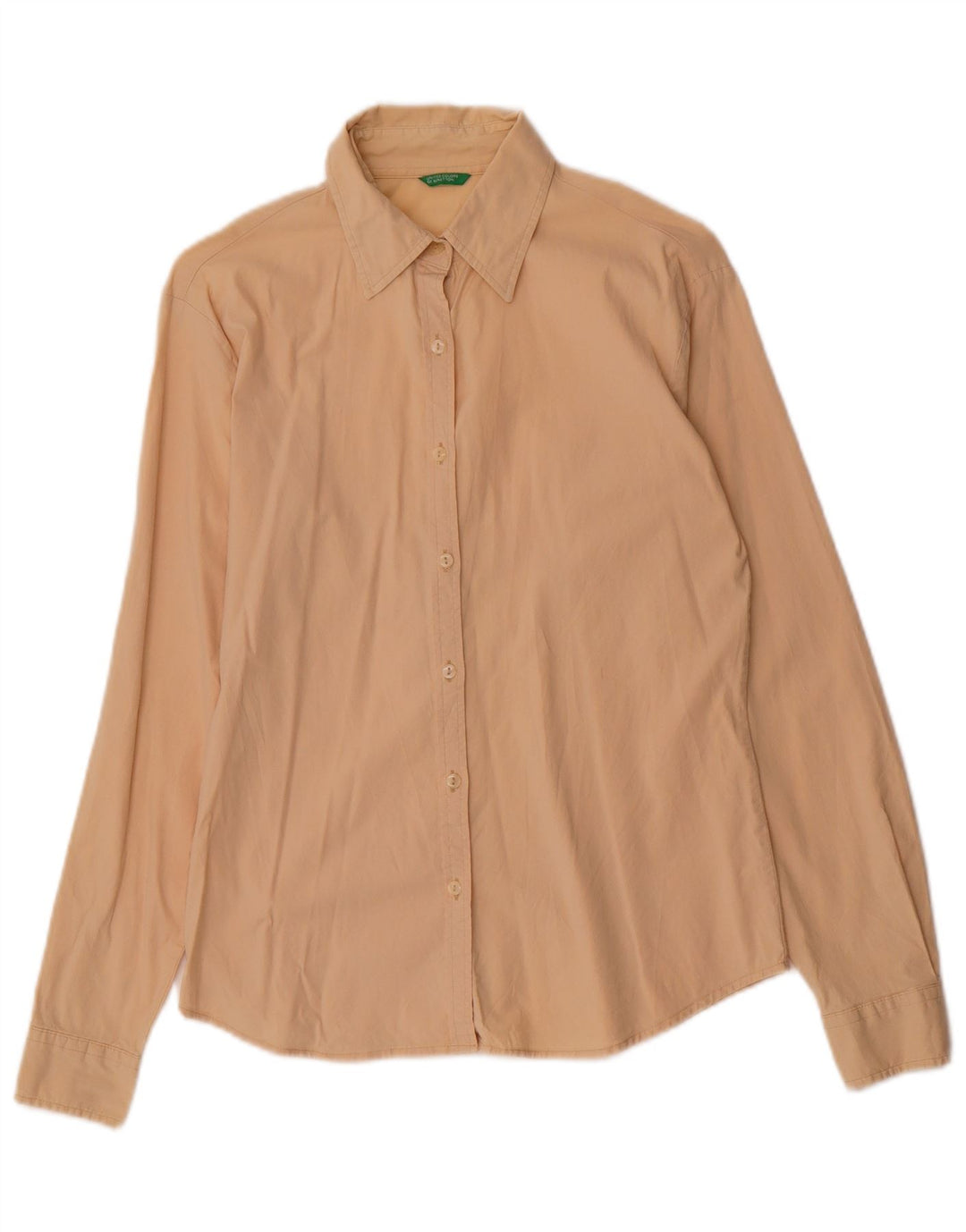 Benetton Damen-Hemd UK 12 Medium Beige