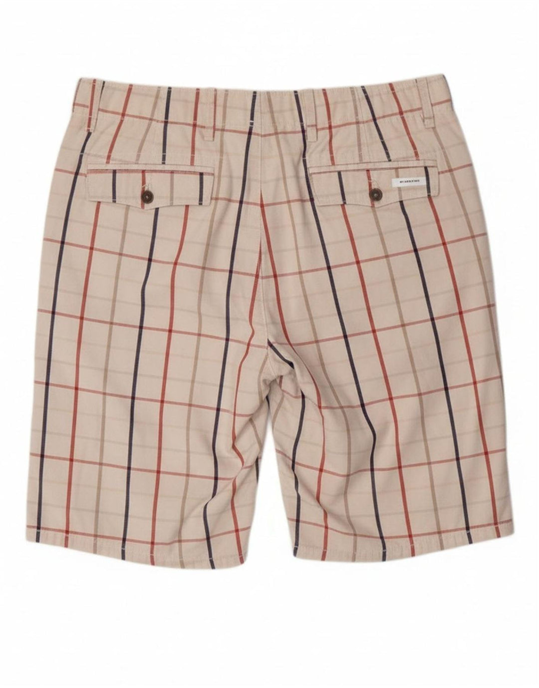 LEVI'S Mens Chino Shorts W34 Large Off White Check Cotton