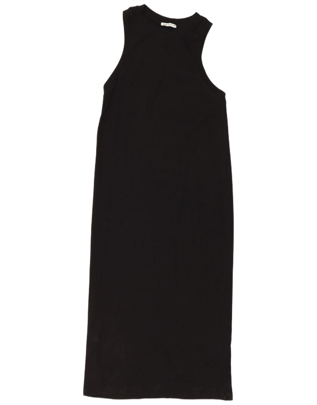 Ärmelloses Maxikleid für Damen von Zara, Größe 44, mittelschwarz, Baumwolle