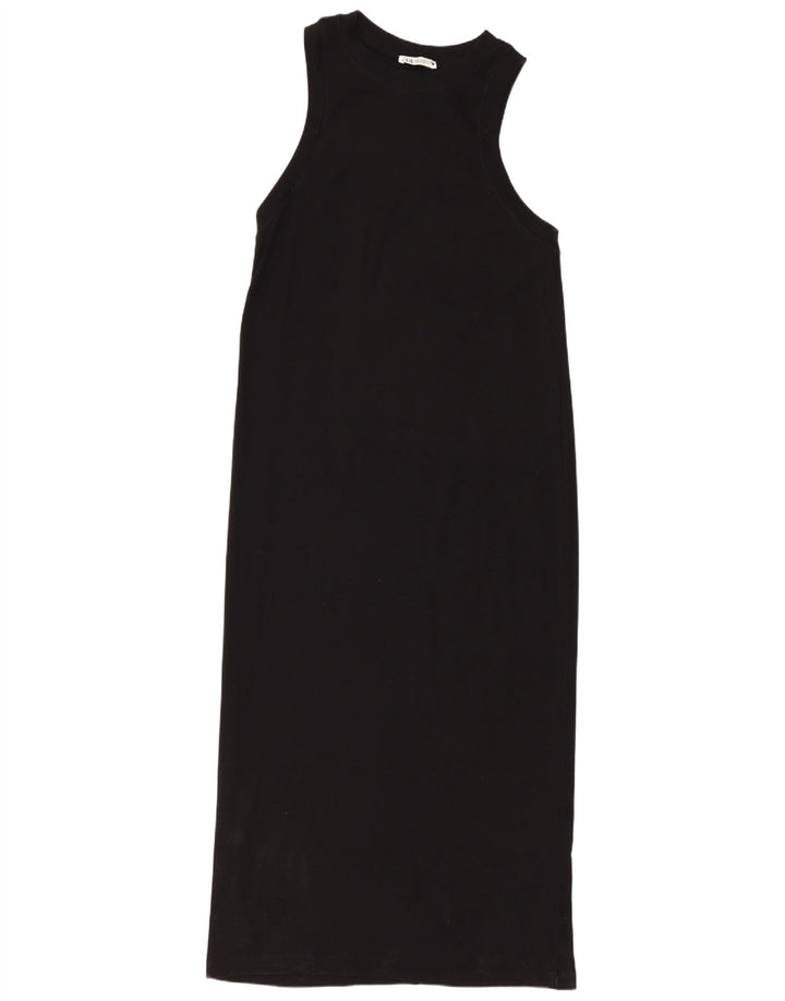 Ärmelloses Maxikleid für Damen von Zara, Größe 44, mittelschwarz, Baumwolle