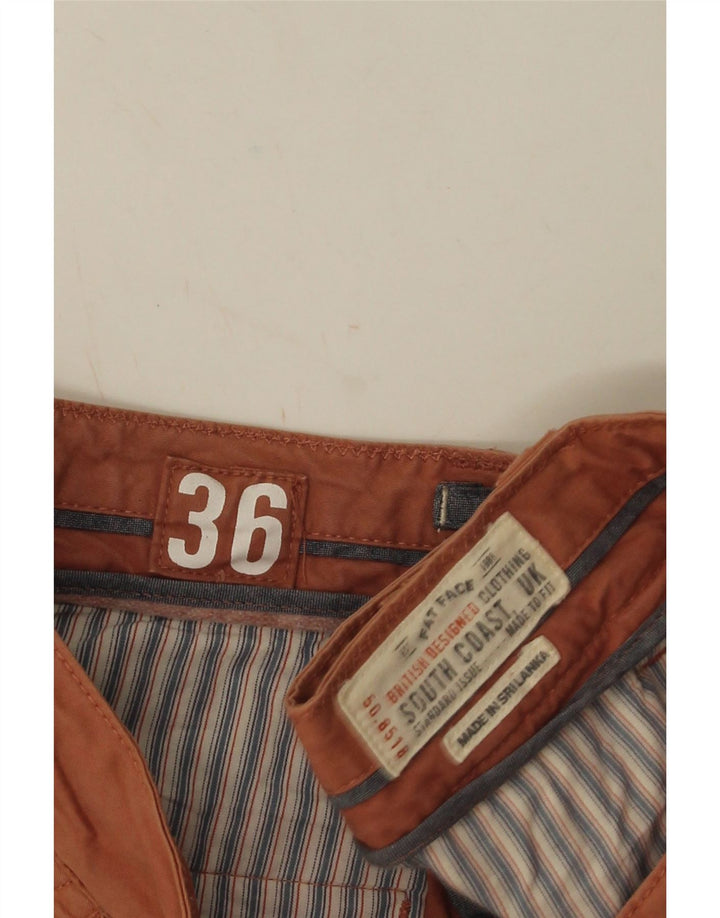 Fat Face Herren Chino-Shorts W36 Large Orange Baumwolle