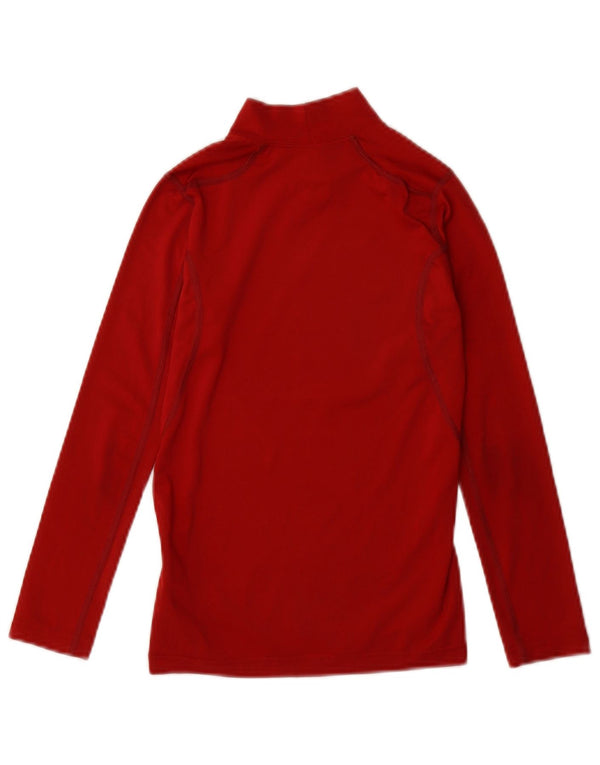 Nike Dri-Fit-Oberteil für Mädchen, langärmlig, 10–11 Jahre, mittleres Burgunderrot, Polyester