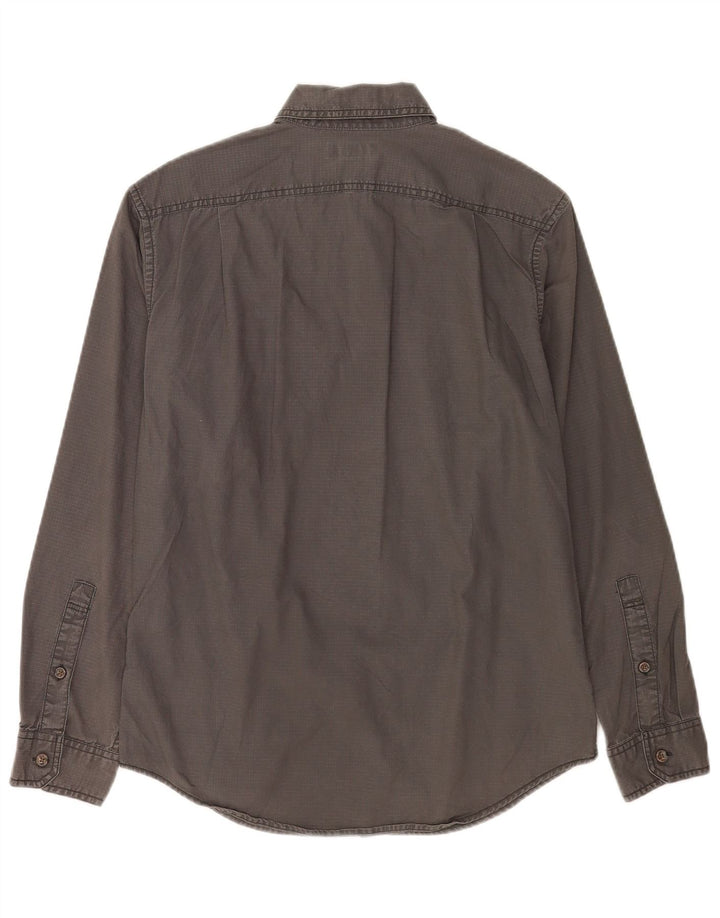 Eddie Bauer Herren-Hemd mit klassischer Passform, Größe S, Grau, Baumwolle