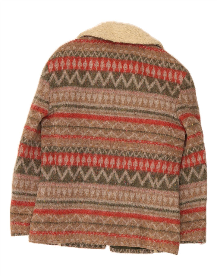 C&A Womens Bomber Jacket EU 46 XL Brown Striped Wool Vintage C&A and Second-Hand C&A from Messina Hembry 