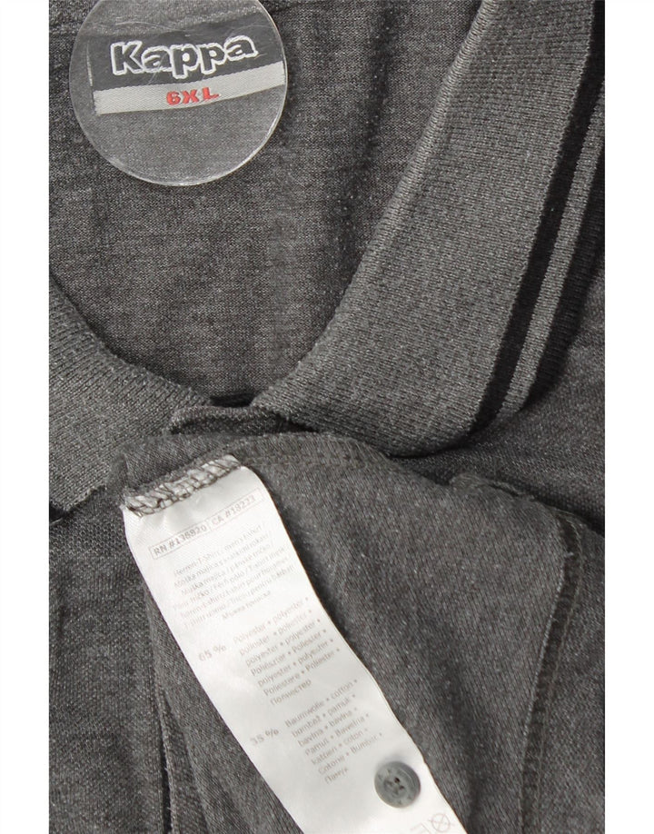KAPPA Herren Poloshirt 6XL Grau Polyester