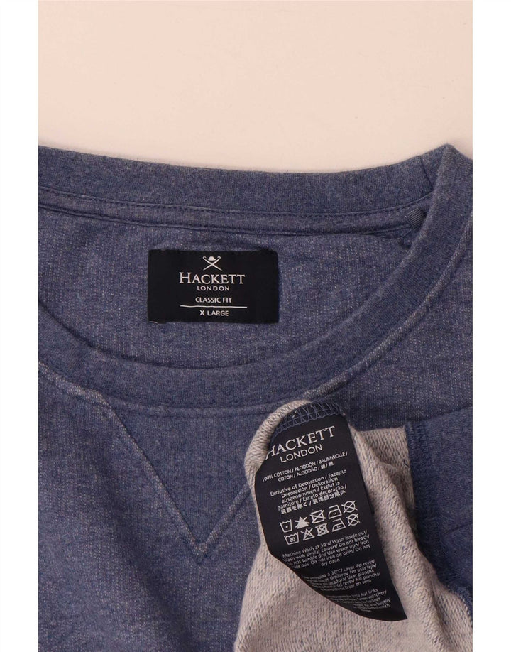 Hackett Herren Sweatshirt Pullover XL Blau Baumwolle