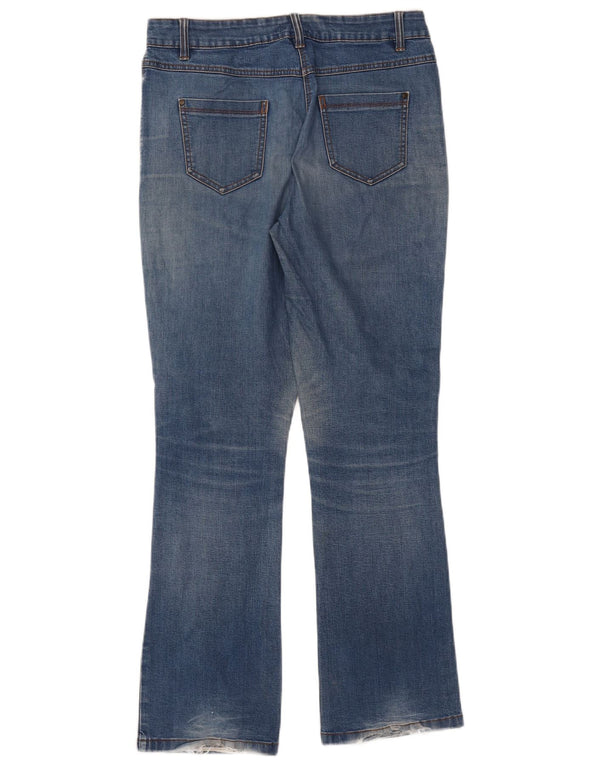 M&Co Damen Bootcut Jeans UK 10 Small W32 L31 Blaue Baumwolle