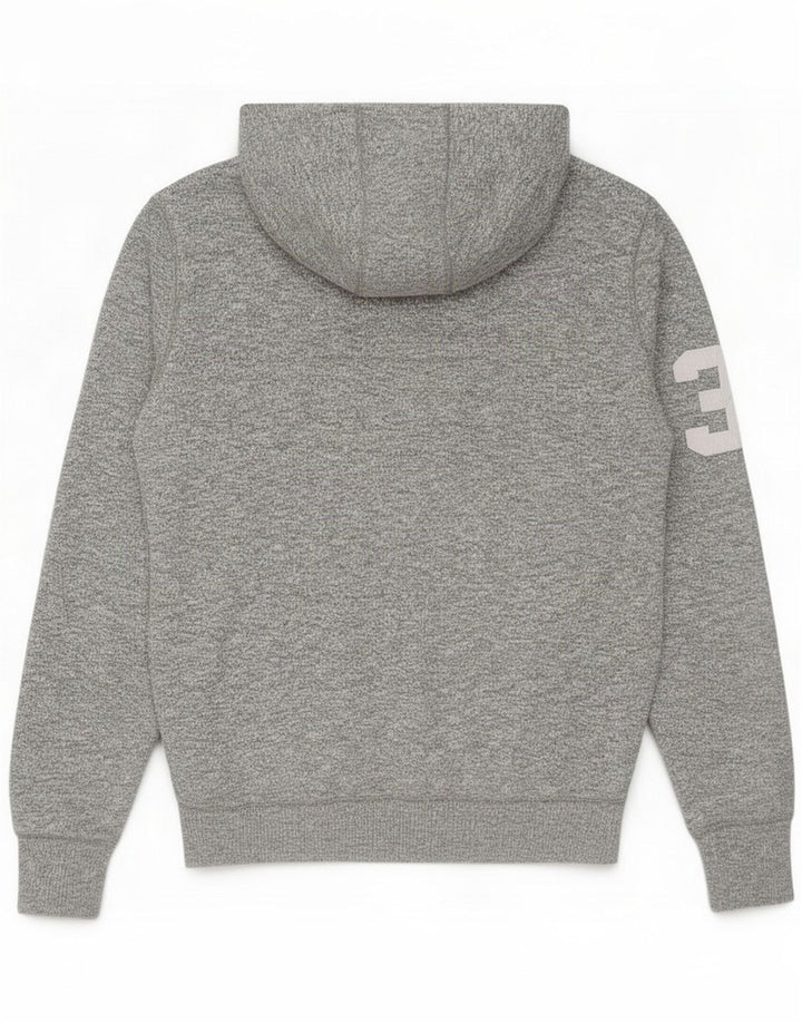 Diesel Mens Graphic Zip Hoodie Sweater Small Grey Polyester