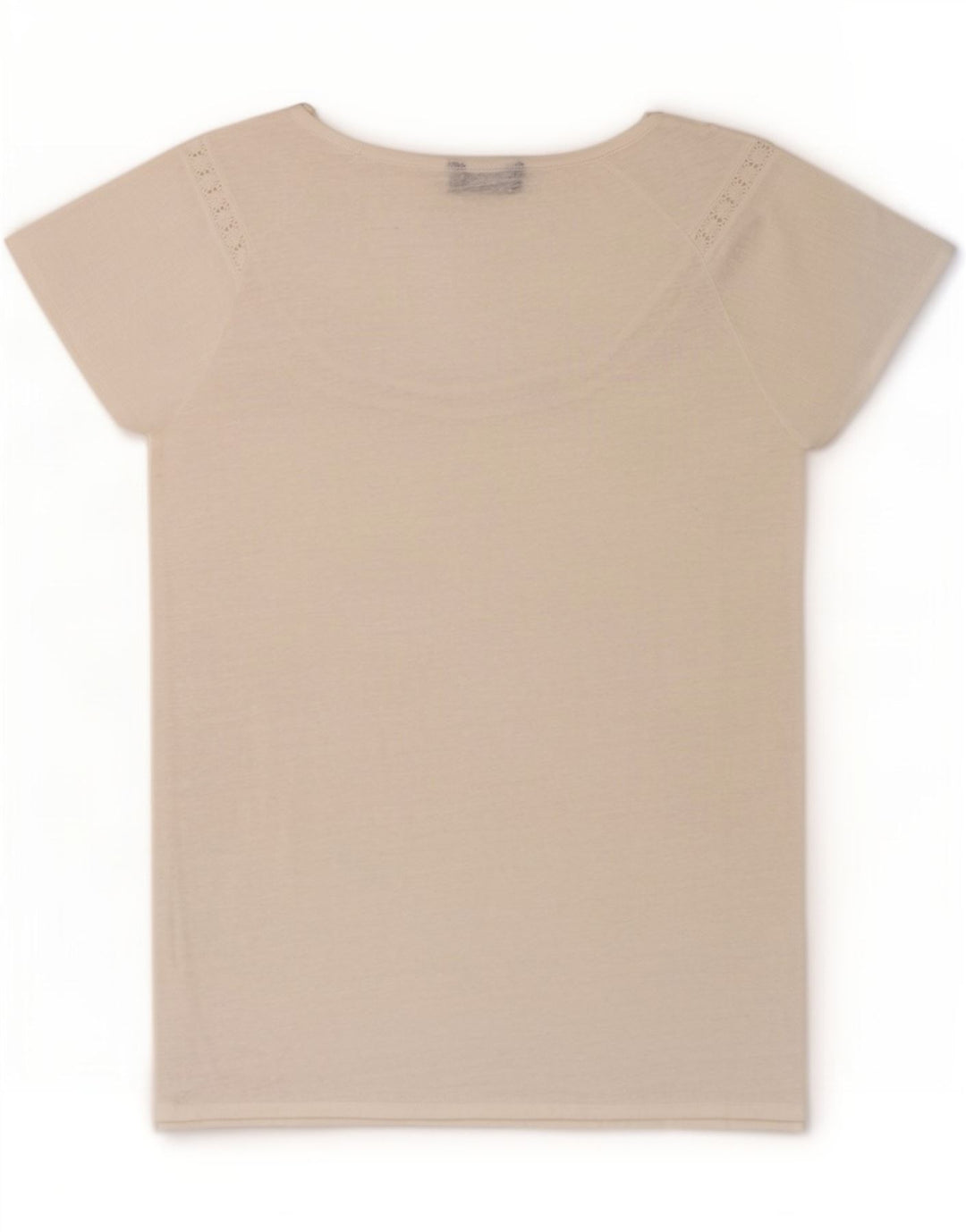 Massimo Dutti Damen Bluse Top UK 12 Mittelweiß