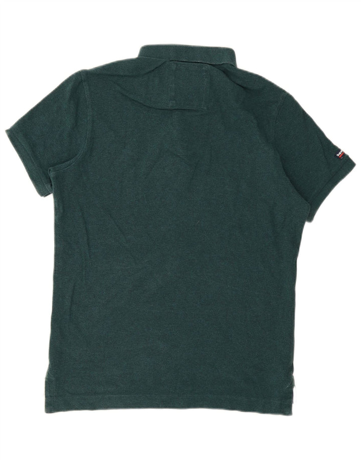 Superdry Herren-Poloshirt, große grüne Baumwolle