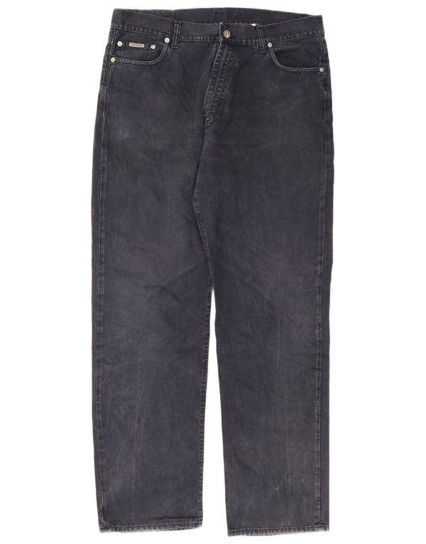 Calvin Klein Herren Straight Jeans W38 L32 Marineblau Baumwolle
