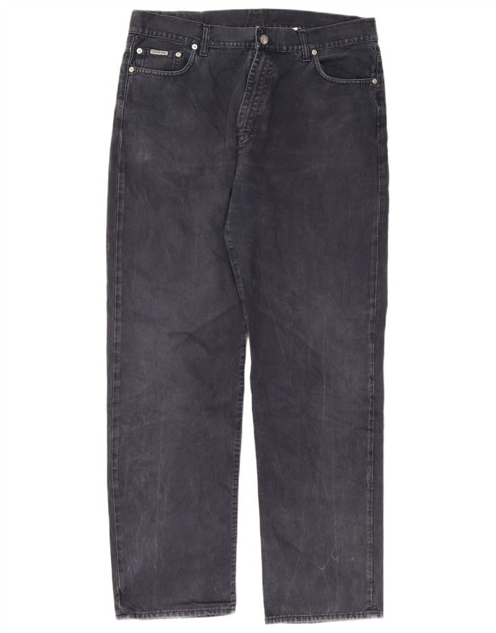 Calvin Klein Herren Straight Jeans W38 L32 Marineblau Baumwolle