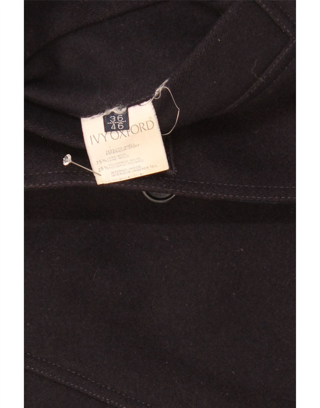 Ivy Oxford Herren Wendejacke UK 36 Small Marineblaue Wolle