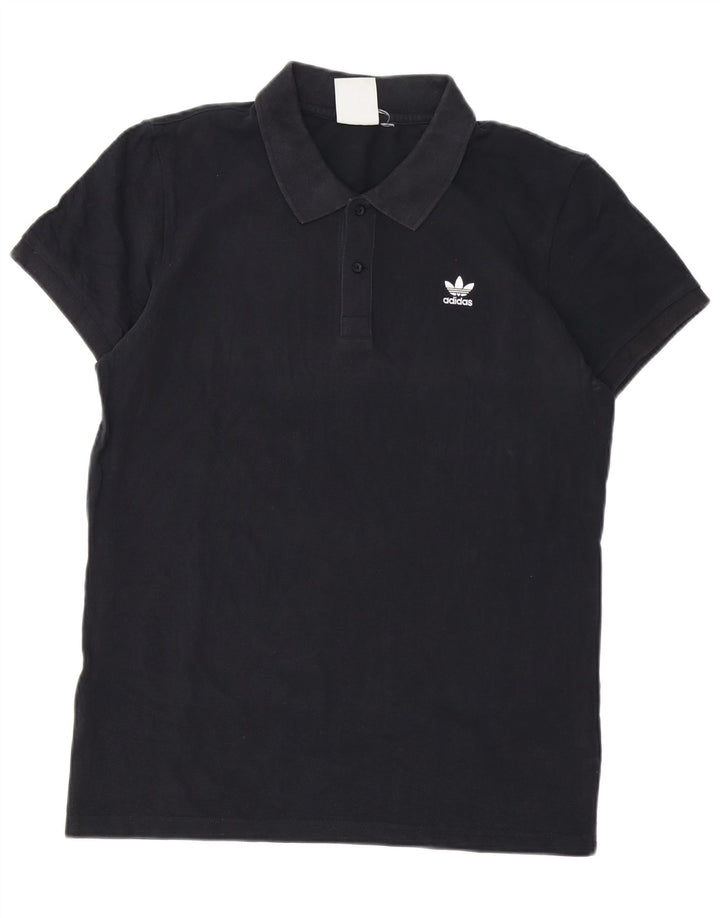 Adidas Herren Poloshirt Medium Schwarz Baumwolle