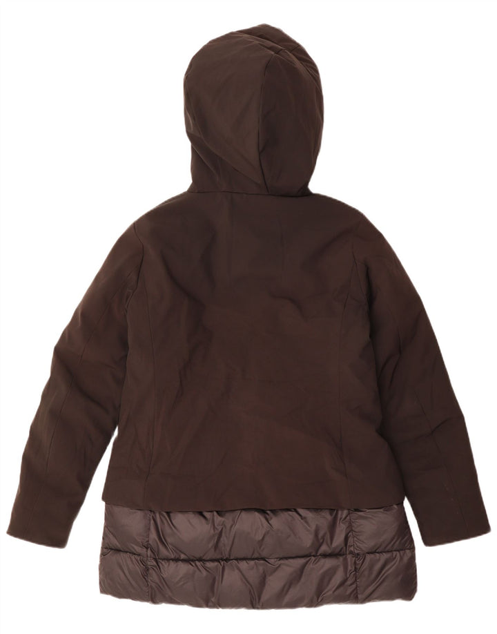 BOMBOOGIE Damen Übergroßer, wattierter Mantel mit Kapuze, UK 14, Mittelschwarz, Polyester