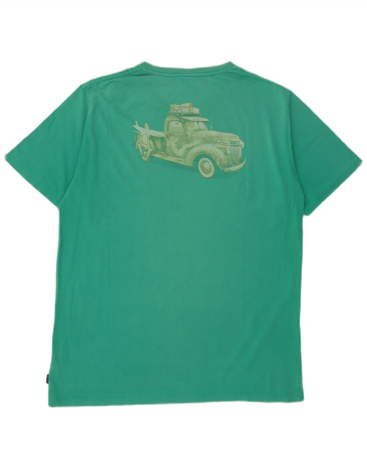 Saltrock Herren-T-Shirt mit Grafik, Größe L, Grün, Baumwolle