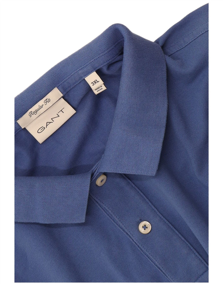 Gant Herren-Poloshirt mit normaler Passform, 3XL, Blau