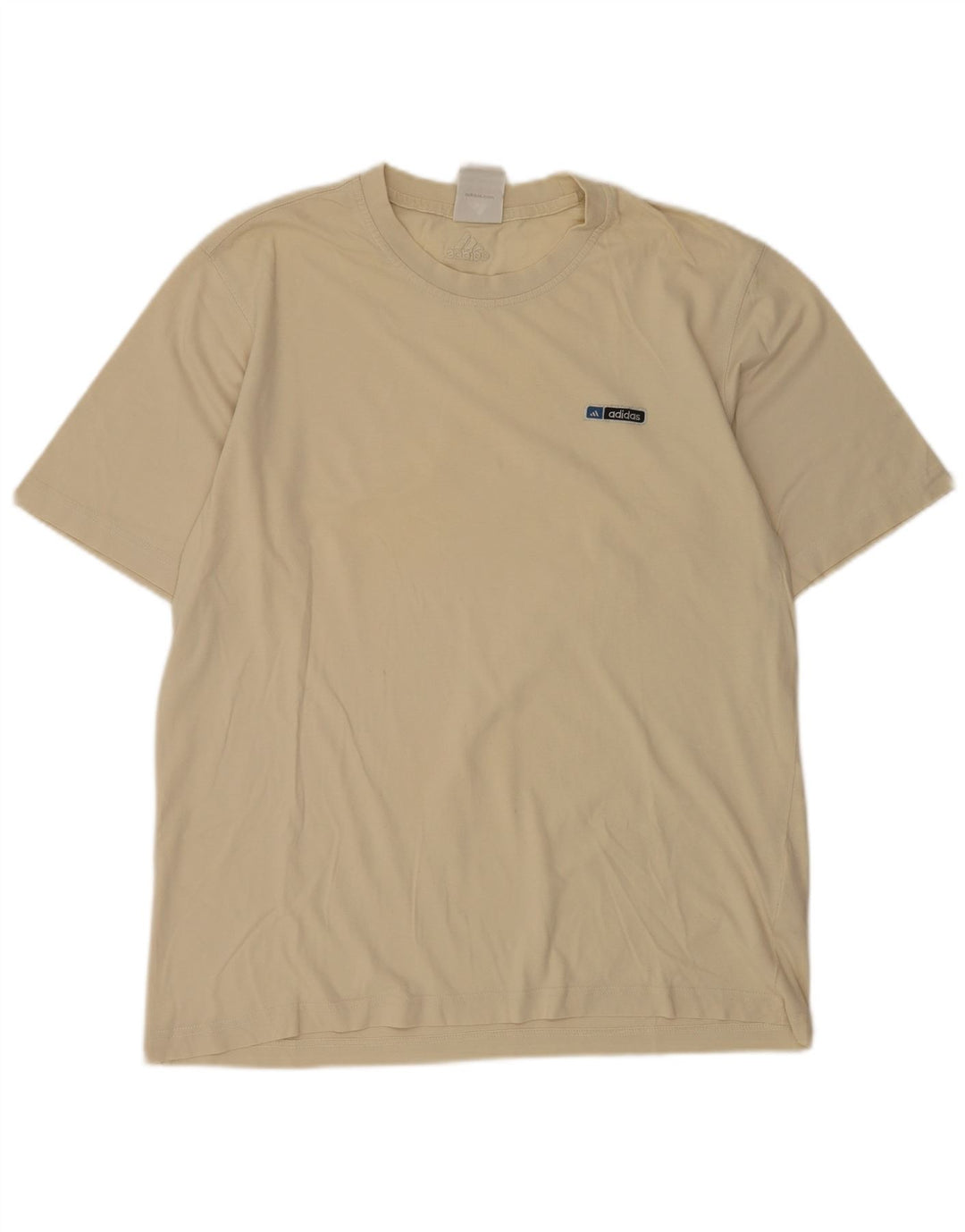 Adidas Herren T-Shirt Top Mittelbeige Baumwolle