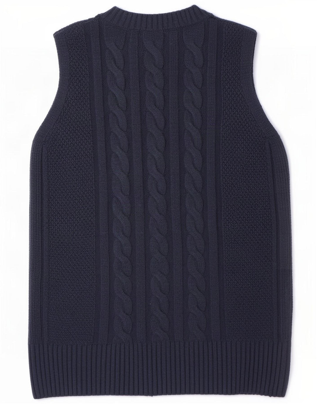 Marks & Spencer Damen Weste Tank Top UK 10 Small Marineblau Polyester