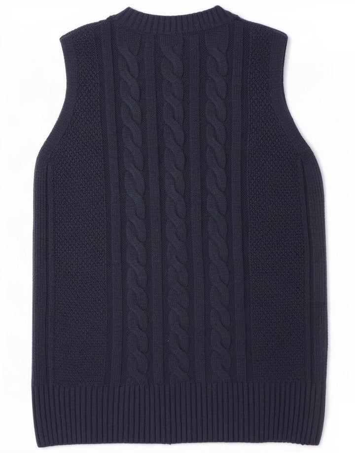 Marks & Spencer Damen Weste Tank Top UK 10 Small Marineblau Polyester