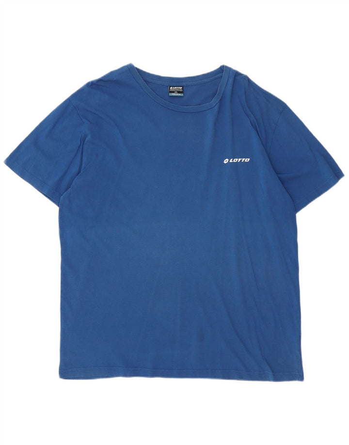Lotto Herren T-Shirt Top 2XL Blau Baumwolle