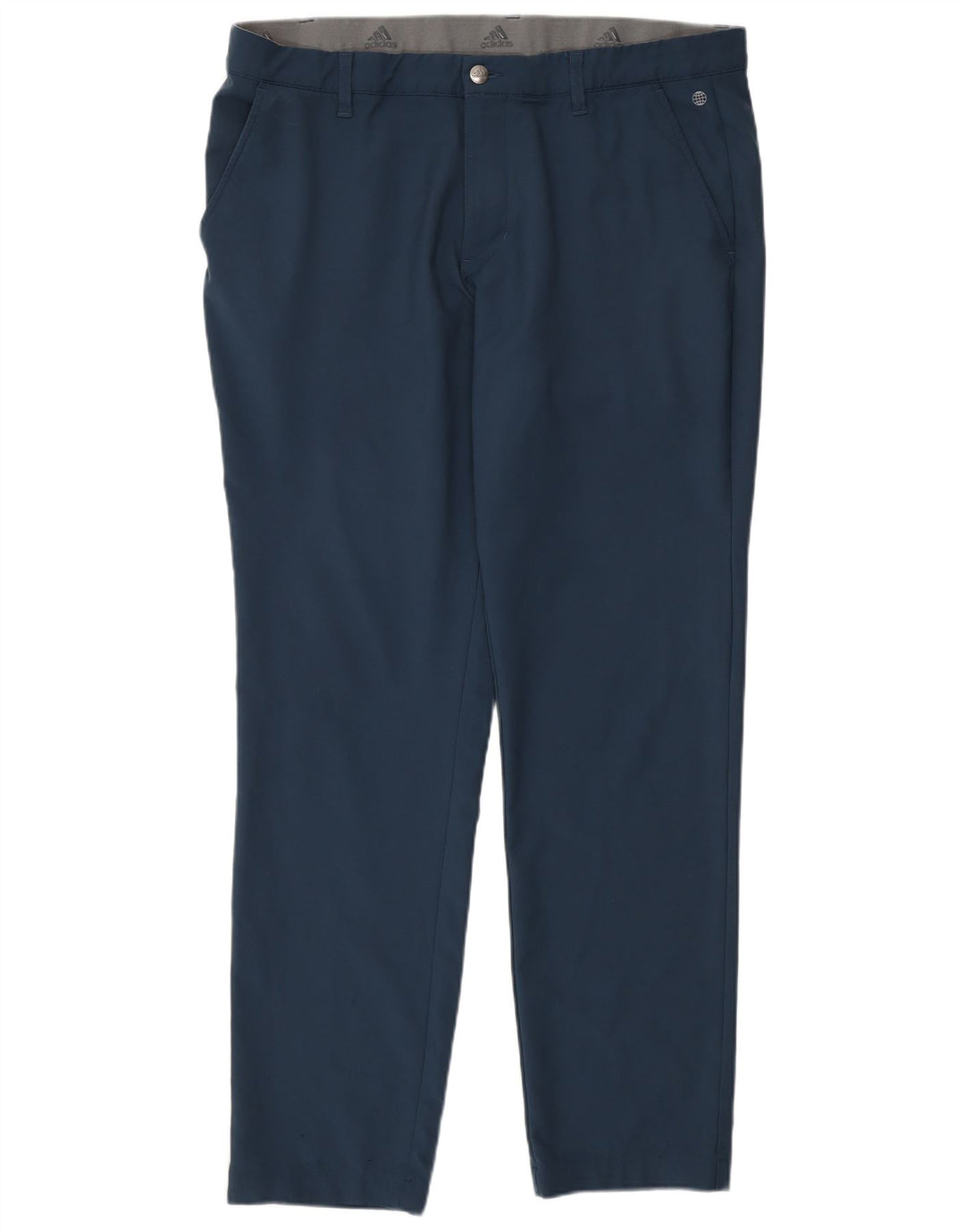 Adidas Herren Slim Chino Hose W36 L32 Marineblau Polyester