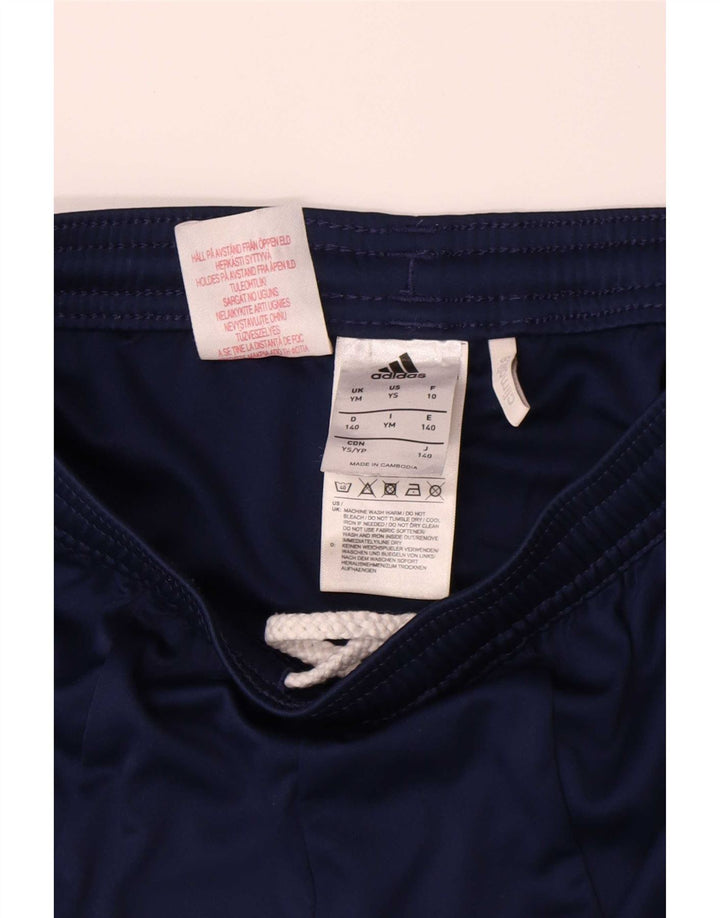 Adidas Sportshorts für Jungen, 9–10 Jahre, mittelgroß, marineblau, Colourblock-Polyester