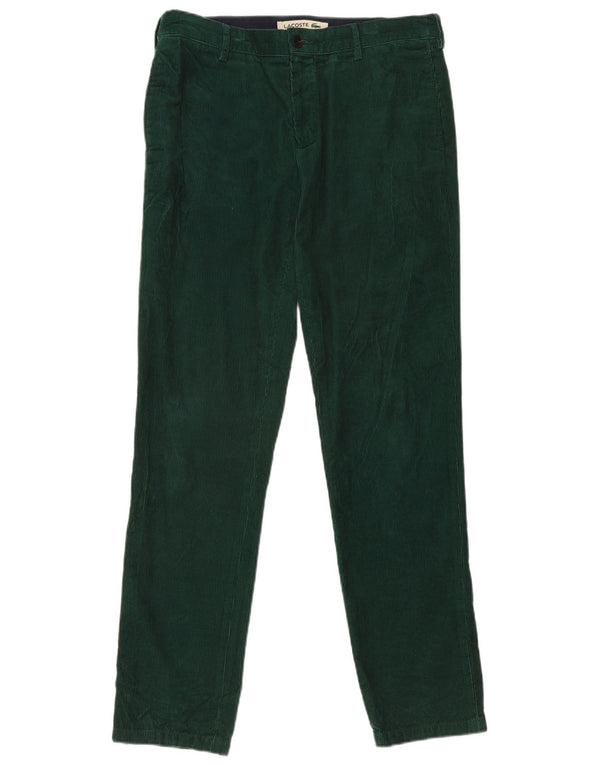Lacoste Herren Slim Fit Cordhose W34 L34 Grüne Baumwolle