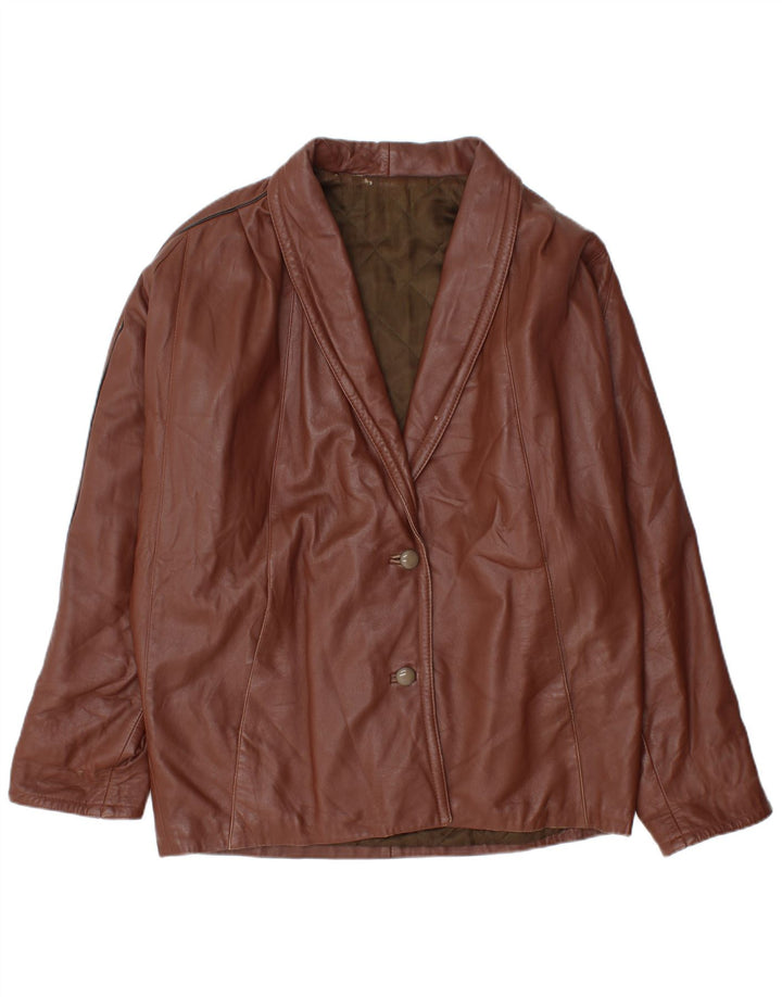 Lavorazione Artigiana Damen Übergroße Jacke IT 48 XL Braun