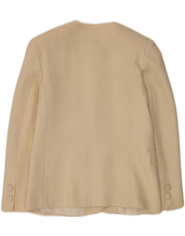 Andrea's Damen 5-Knopf-2-teiliges Rock-Set IT 46 Large W28 Beige Wolle