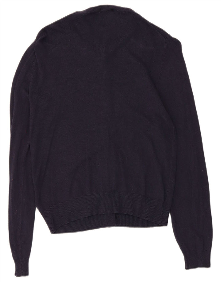 Marks & Spencer Damen-Strickjacke, Gr. 8, Marineblau, Viskose