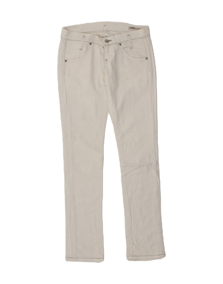 LEE Womens Skinny Jeans W32 L32 Off White Vintage Lee and Second-Hand Lee from Messina Hembry 