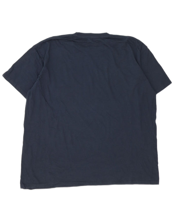Hard Rock Cafe Herren Ibiza Grafik T-Shirt Top 2XL Marineblau Baumwolle