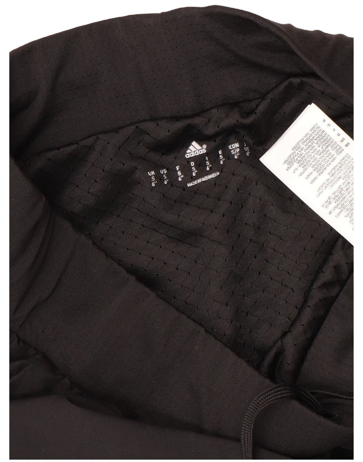 Adidas Damen Sportshorts UK 10 Small Schwarz Polyester