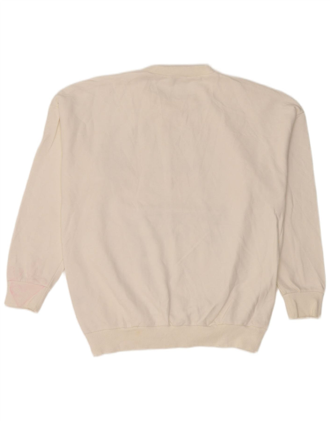 Zara Damen-Sweatshirt mit Grafik, übergroß, Größe S, Weiß, Baumwolle, UK 10