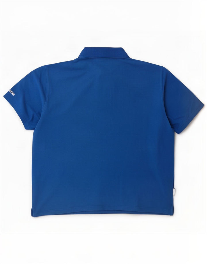 Adidas Herren Poloshirt 2XL Blau Baumwolle