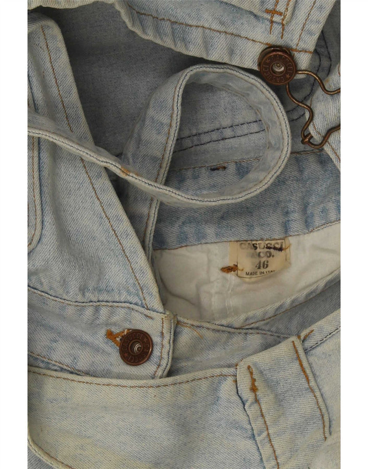 Casucci Damen Latzhose Denim Shorts IT 46 Large W32 Blau