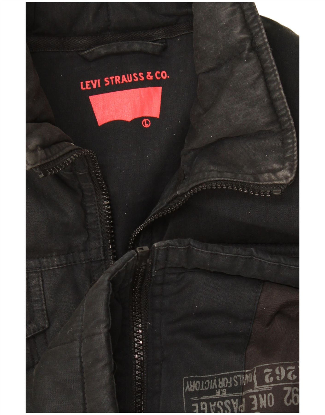 Levi's Damen Crop Utility Jacke UK 16 Large Schwarz