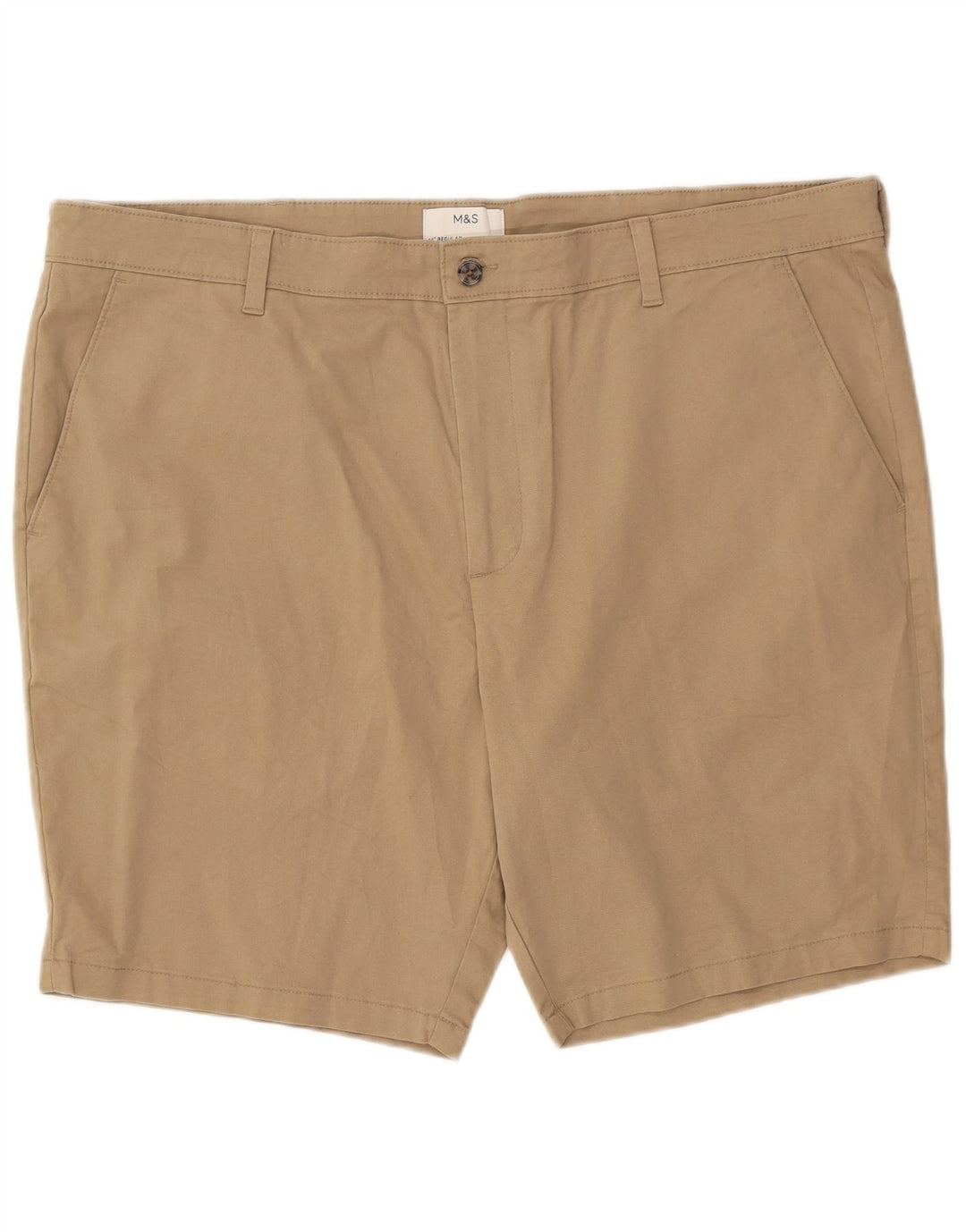 Marks & Spencer Herren Chinoshorts W44 2XL Beige Baumwolle