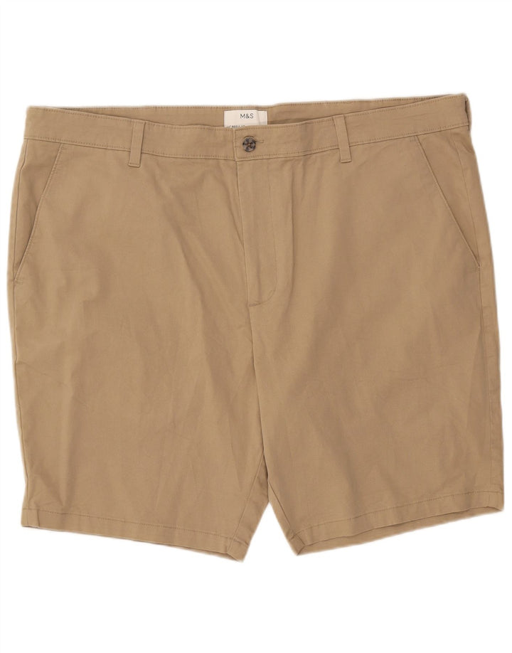 Marks & Spencer Herren Chinoshorts W44 2XL Beige Baumwolle