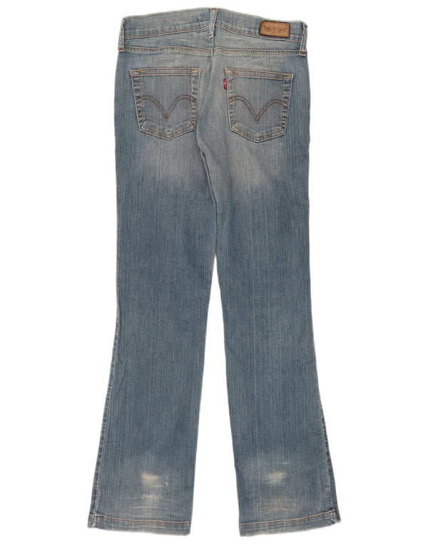 Levi's Damen Eve Straight Jeans W31 L34 Blaue Baumwolle