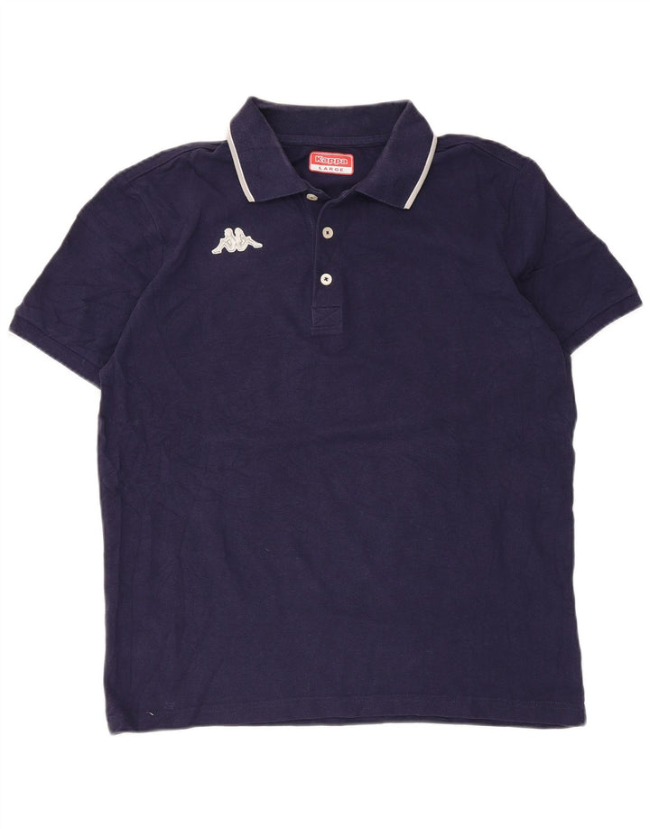 Kappa Herren-Poloshirt, groß, Marineblau