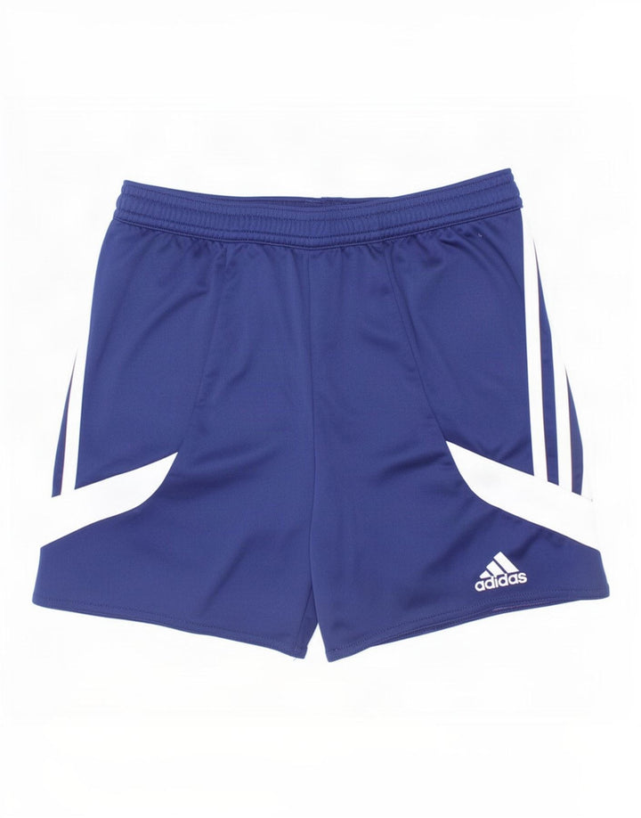Adidas Climalite Sportshorts für Jungen, 9–10 Jahre, Mittelblau, Farbblock