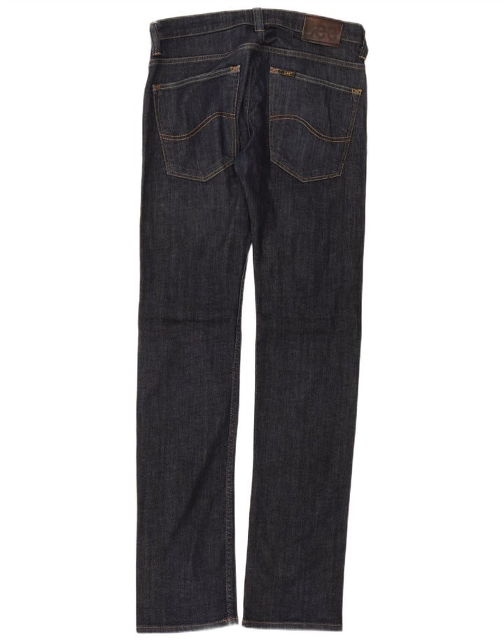 Lee Damen Powell Straight Slim Jeans W32 L36 Marineblaue Baumwolle