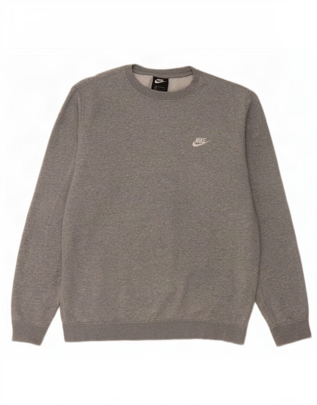 Nike Herren-Sweatshirt-Pullover, große grau gefleckte Baumwolle
