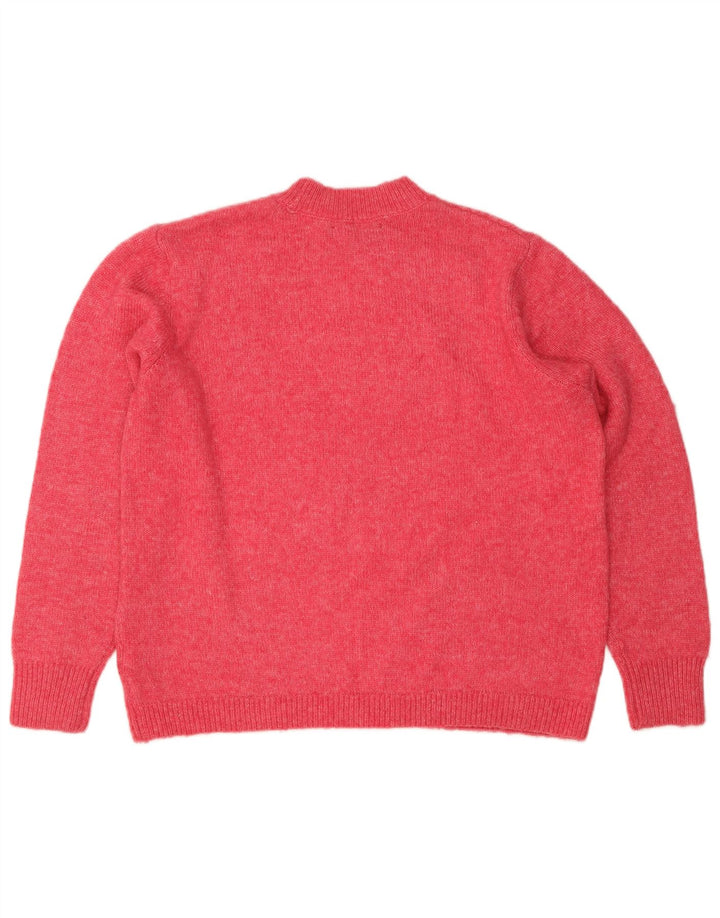 Marks & Spencer Damen-Pullover mit Rundhalsausschnitt, Gr. 14, Mittelrosa