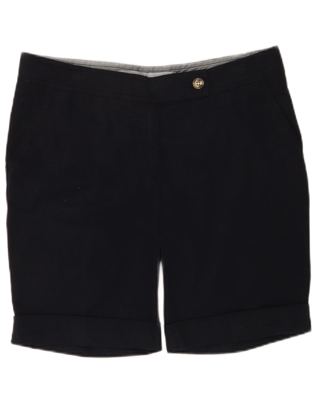 Slam Damen Chinoshorts IT 42 Medium W32 Marineblau Baumwolle
