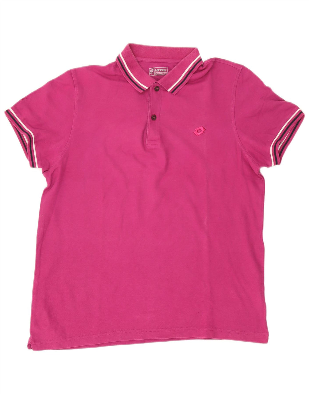 Lotto Herren-Poloshirt, groß, rosa, Baumwolle