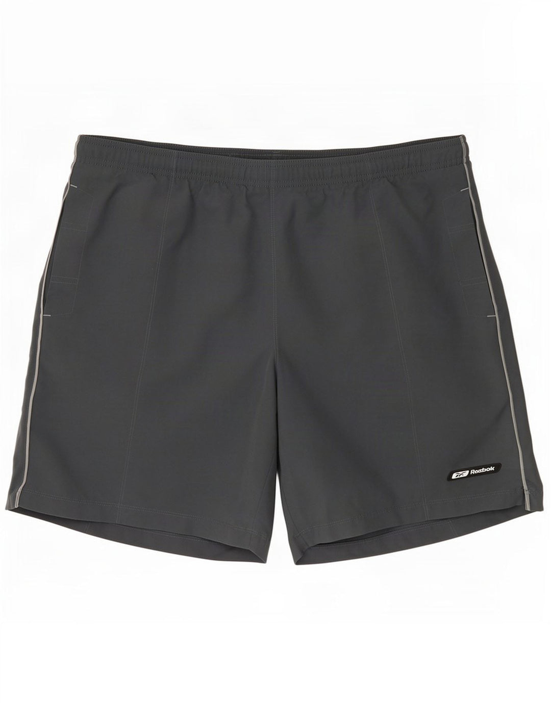 Reebok Herren-Badeshorts, groß, grau, Polyester