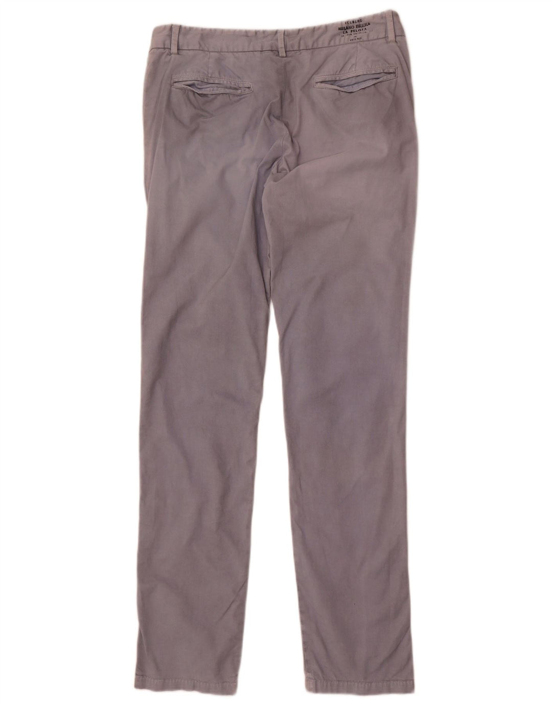 Iceberg Herren Slim Chino-Hose IT 48 Medium W32 L34 Graue Baumwolle